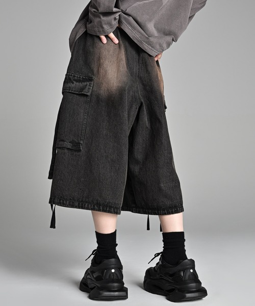 「ADRER」 カーゴパンツ X-SMALL ブラック メンズ_画像5