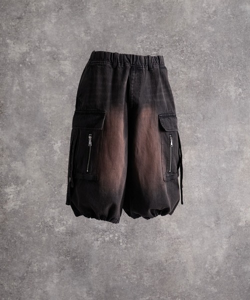 「ADRER」 カーゴパンツ X-SMALL ブラック メンズ_画像9