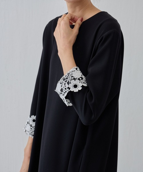 「BEARDSLEY」 長袖ワンピース フリー ブラック レディース