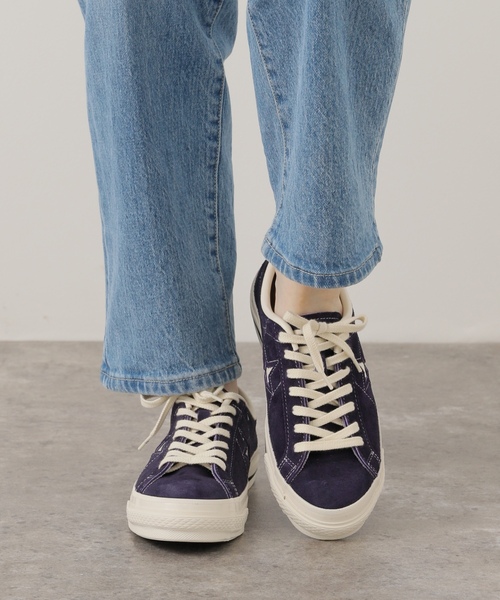 「CONVERSE」 ローカットスニーカー 25cm パープル レディース_画像9