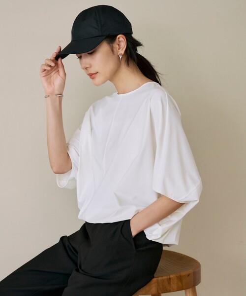「ICB」 半袖カットソー X-SMALL ホワイト レディース_画像4