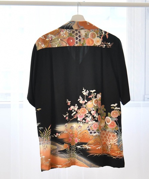 ブラウス シャツ 着物リメイク maison utatane シャツ/ブラウス 桃の深閑 レディース メンズの画像