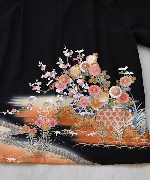 ブラウス シャツ 着物リメイク maison utatane シャツ/ブラウス 桃の深閑 レディース メンズの画像
