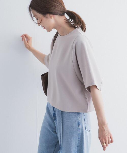 tシャツ 袖ボリュームクロップドプルオーバー レディースの画像