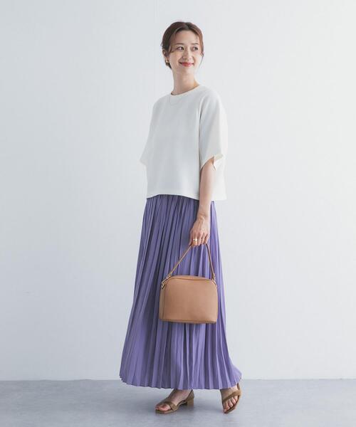 tシャツ 袖ボリュームクロップドプルオーバー レディースの画像