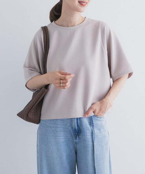 tシャツ 袖ボリュームクロップドプルオーバー レディースの画像