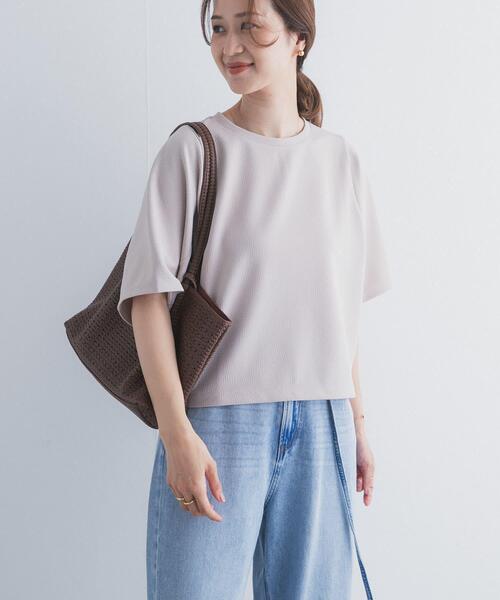 tシャツ 袖ボリュームクロップドプルオーバー レディースの画像