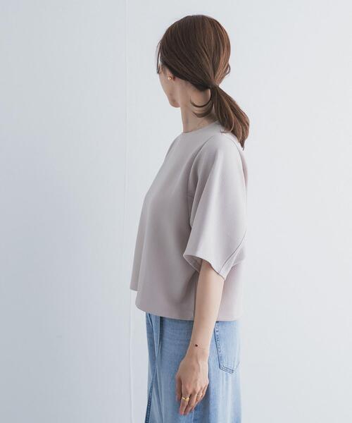 tシャツ 袖ボリュームクロップドプルオーバー レディースの画像