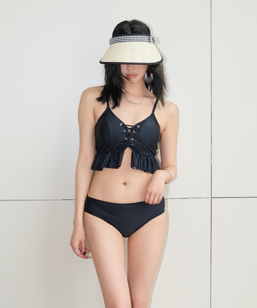 OSYAREVO（オシャレボ） 水着 水着 レディース 体型カバー レース