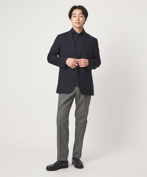 スラックス A+ COOL シャークスキン スタンダード アジャスター NP スラックス -ストレッチ・接触冷感・クリースキープ- メンズの画像