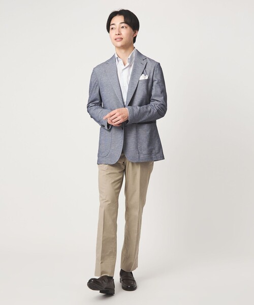 スラックス A+ COOL シャークスキン スタンダード アジャスター NP スラックス -ストレッチ・接触冷感・クリースキープ- メンズの画像