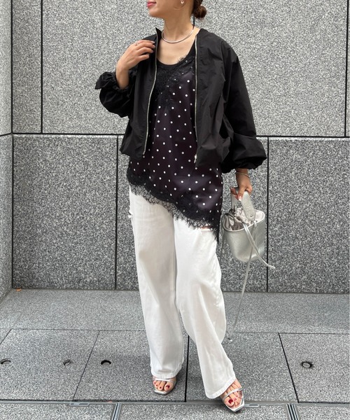 Cura Closet キャミソール 「loverara.loverara select」ドットレース