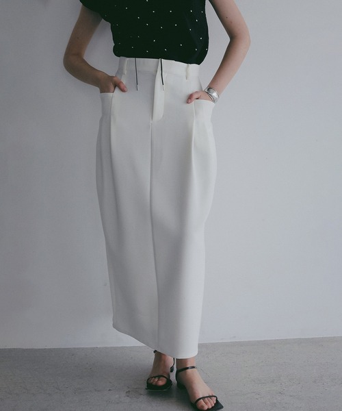MANOF（マノフ） ロング スカート I LINE POCKET SKIRT : ZOZOTOWN