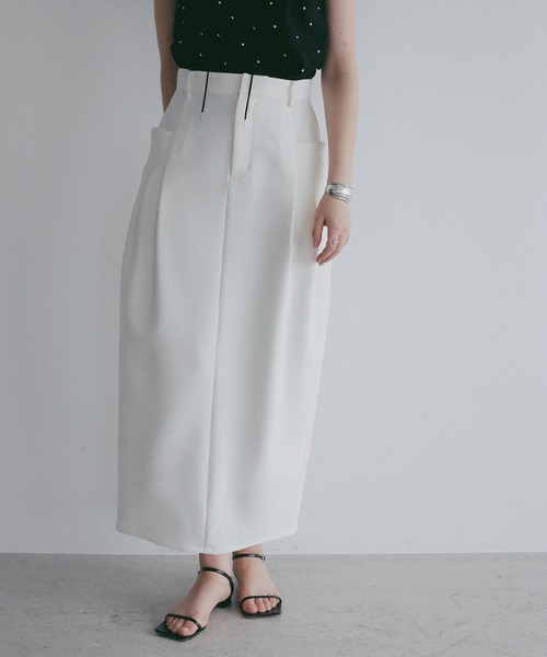 MANOF（マノフ） ロング スカート I LINE POCKET SKIRT : ZOZOTOWN
