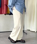パンツ 麻混イージーパンツ レディースの詳細画像4