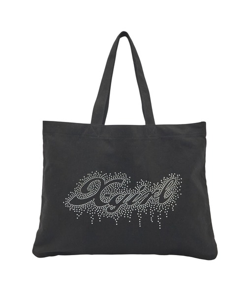 X-girl（エックスガール） トートバッグ RHINESTONE LOGO BIG TOTE BAG