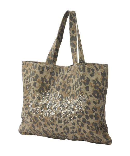 X-girl（エックスガール） トートバッグ RHINESTONE LOGO BIG TOTE BAG