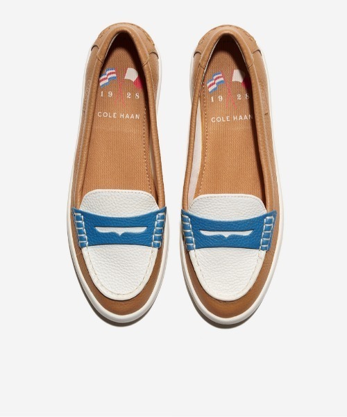 新品未使用:コールハーン　ナンタケットペニーローファー キャンバス地7 1/2B COLE HAAN（コールハーン） ローファー ナンタケット ドリフト ペニー