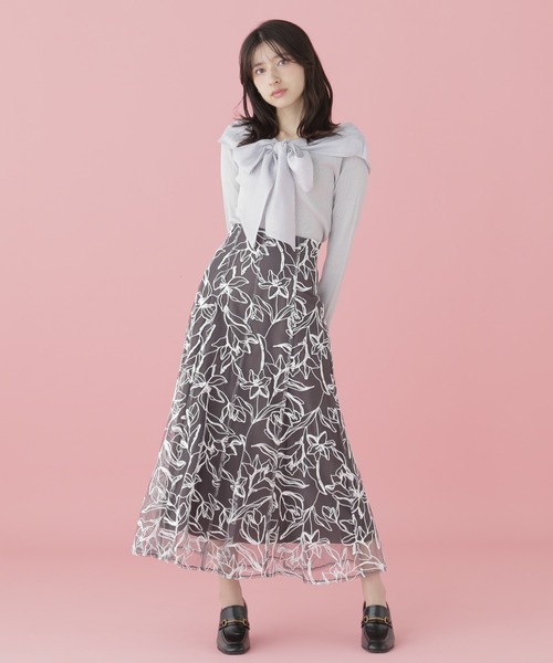 「JILL by JILL STUART」 スカート MEDIUM ラベンダー レディース_画像6