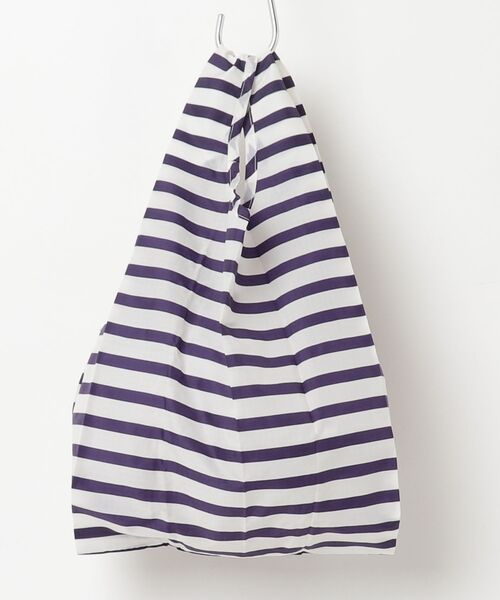 「BAGGU」 ボーダー柄ハンドバッグ - ホワイト レディース_画像2