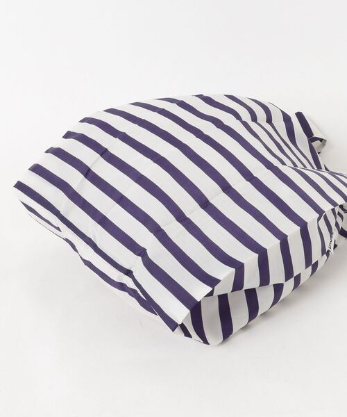 「BAGGU」 ボーダー柄ハンドバッグ - ホワイト レディース_画像3