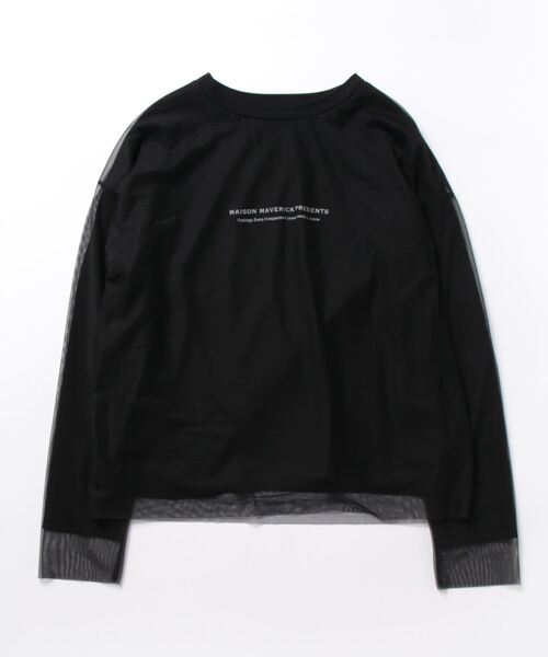 「MAISON MAVERICK PRESENTS」 長袖カットソー 38 オフホワイト レディース_画像3