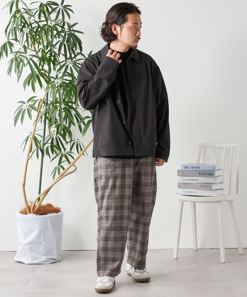 「SHIPS any」 イージーパンツ SMALL オリーブ メンズ_画像7