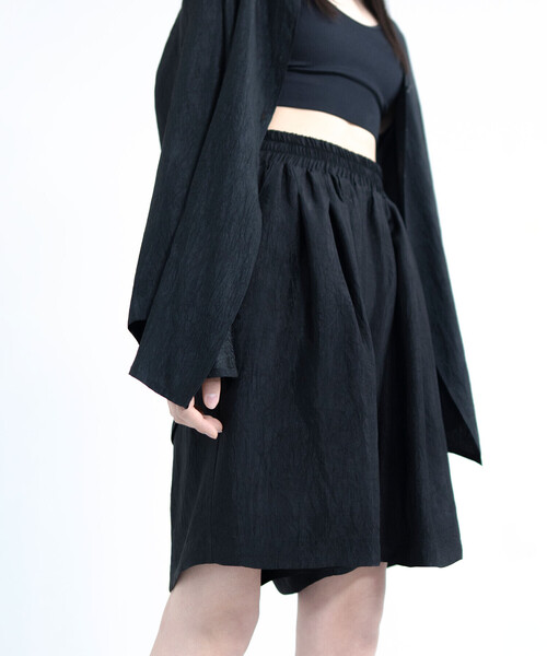 Bshop パンツ eunoia｜ワイドイージーショートパンツ WOMEN レディース