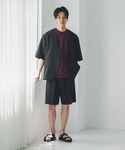 ワイドパンツ ハーフパンツ パンツ 短パン ノ...の詳細画像3
