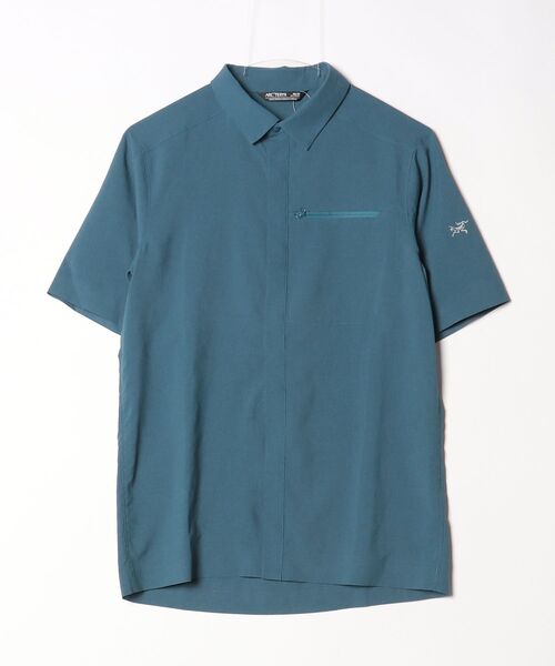 【超美品】ARC'TERYXアークテリクススカイラインSSシャツ　半袖　ブルー ARC'TERYX（アークテリクス） Skyline SS Shirt X-SMALL ブルー メンズ