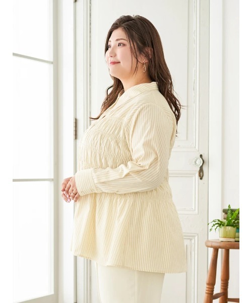 「Re-J&SUPURE」 長袖シャツ - イエロー レディース_画像6