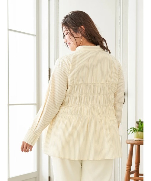 「Re-J&SUPURE」 長袖シャツ - イエロー レディース_画像7