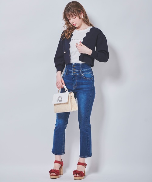 「31 Sons de mode」 ニットカーディガン 36 オフホワイト レディース_画像8