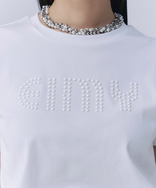 「EIMY ISTOIRE」 半袖Tシャツ F ブラック レディース_画像4