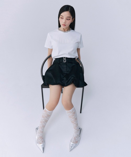 「EIMY ISTOIRE」 半袖Tシャツ F ブラック レディース_画像6