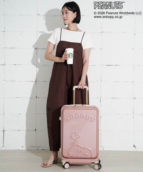 PEANUTS スーツケース 02”「PEANUTS」44L/3〜4泊 フロントオープン