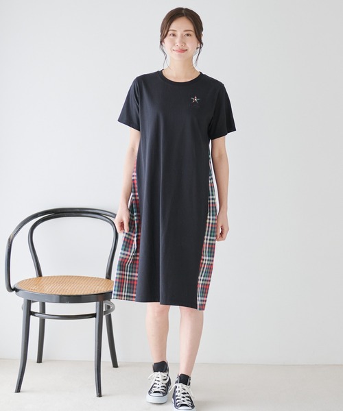 「Arnold Palmer」 Tシャツワンピース M ブラック レディース_画像3