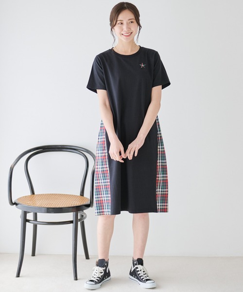 「Arnold Palmer」 Tシャツワンピース M ブラック レディース_画像5