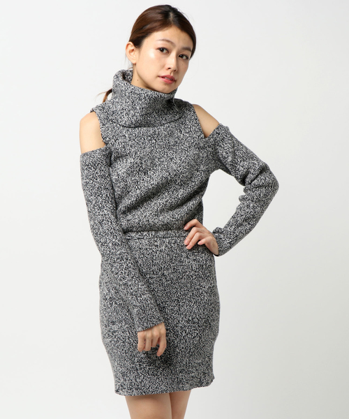 rienda ワンピース OpenショルダータイトKNIT : ZOZOTOWN Yahoo