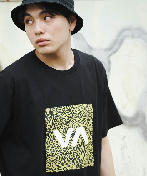 Tシャツ Tシャツ 直営店限定 Rvca メンズ Rvca Fill Box Ss ｔシャツ 21年夏モデル ルーカトップス半袖レオパードプリ Zozotown Paypayモール店 通販 Paypayモール