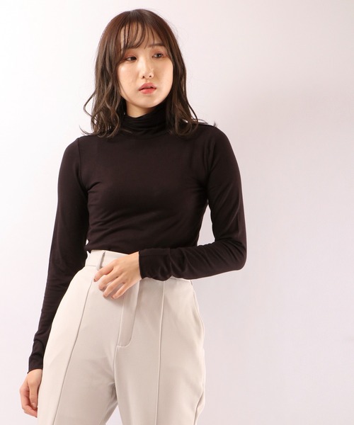 tシャツ PAGE ONE 無地タートル長袖Tシャツ レディース | FUNALIVE | 09