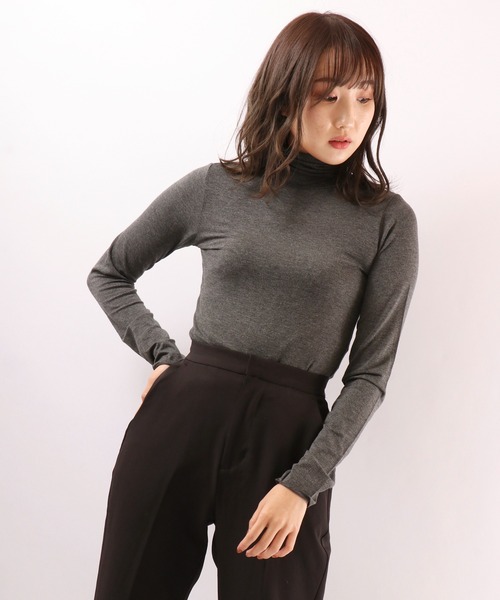 tシャツ PAGE ONE 無地タートル長袖Tシャツ レディース | FUNALIVE | 12