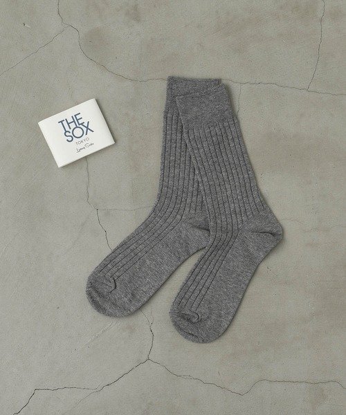 THE SOX 靴下 メランジ6/2リブソックス メンズ : ZOZOTOWN Yahoo!店