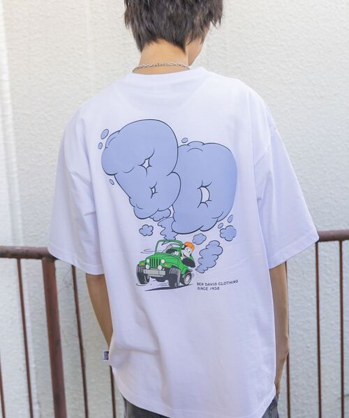 BEN DAVIS（ベンデイビス） tシャツ 「」SMOKING 4WD TEE / バック