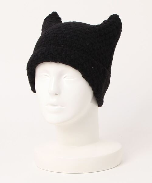 ニット帽 ニットキャップ 「HIKA」猫耳ワッチCAP レディース メンズ