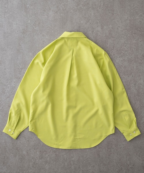 未使用近　ビアズリー　BIGラグランTシャツ　イエロー リラックスラグランスリーブシャツ＜グリーンイエロー＞(XS