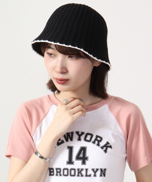 TESTIFY 帽子 ハット ニットハット 古着ミックス / Loose Knit Hat