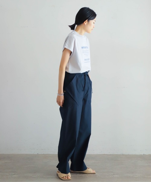 ◆A.P.C◆ レディース ツイード コットン パンツ サイドスリット🤎ストレートパンツ] スリットコットンパンツ (秋