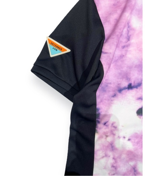 DECEMBERMAY（ディセンバーメイ） ポロシャツ 半袖 Tie dye art