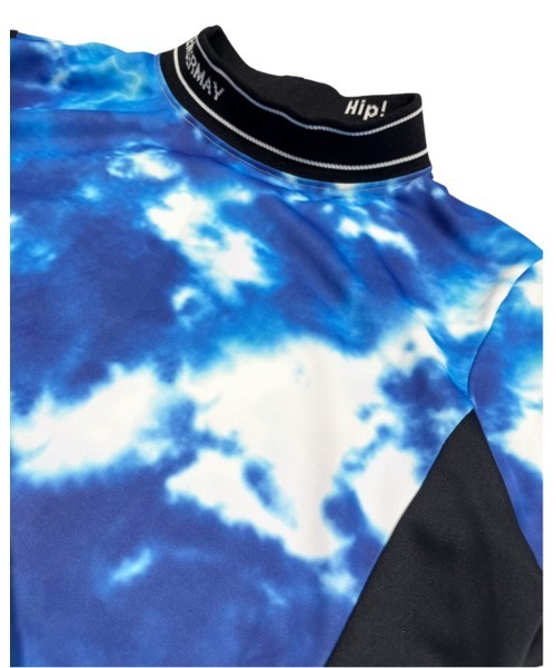 DECEMBERMAY（ディセンバーメイ） ポロシャツ Tie dye art iridescent